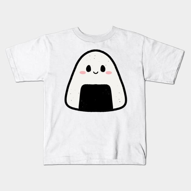 Kawaii Onigiri Kids T-Shirt by medimidoodles